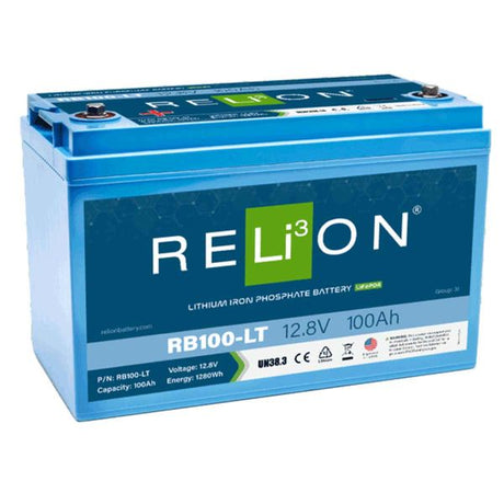RELiON RB100-LT Lifepo4 Lithium Ion Battery (12V / 100Ah / Low Temp) - PROTEUS MARINE STORE