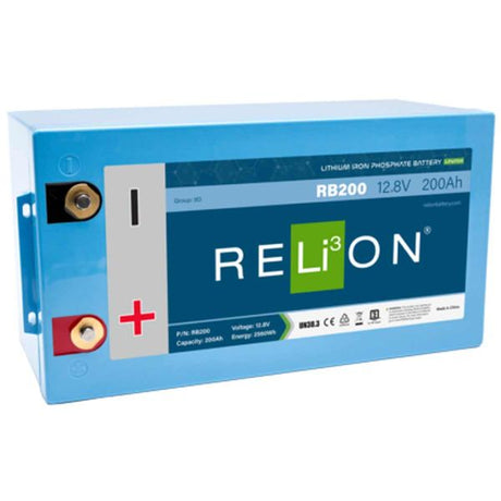 RELiON RB200 Lifepo4 Lithium Ion Battery (12V / 200Ah / 6SC) - PROTEUS MARINE STORE