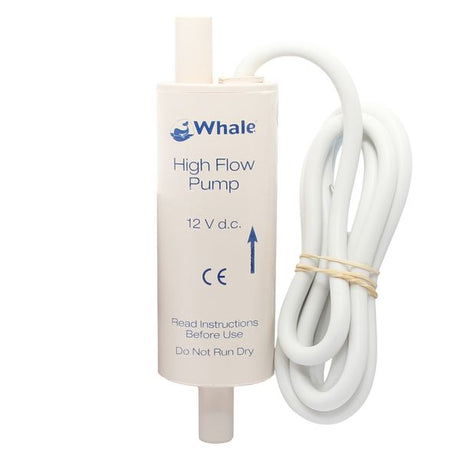 Whale High Flow Inline Booster Pump 14LPM 12V - PROTEUS MARINE STORE