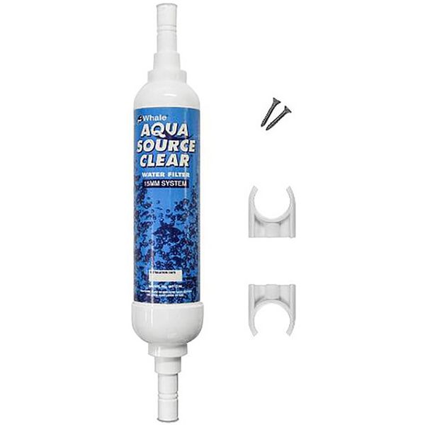 Whale AquaSource Clear Water Filter 15mm x Each - PROTEUS MARINE STORE