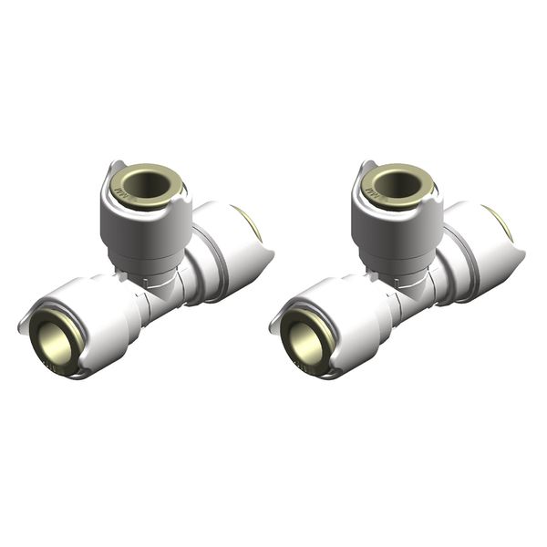 Whale Quick Connect Equal Tee 15mm (Pack of 2) - PROTEUS MARINE STORE