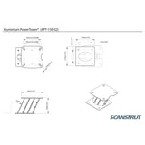 Scanstrut APT-150-02 Aluminium 150mm Power Tower - PROTEUS MARINE STORE