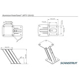 Scanstrut APT-F-250-02 Aluminium PowerTower - 250mm - PROTEUS MARINE STORE