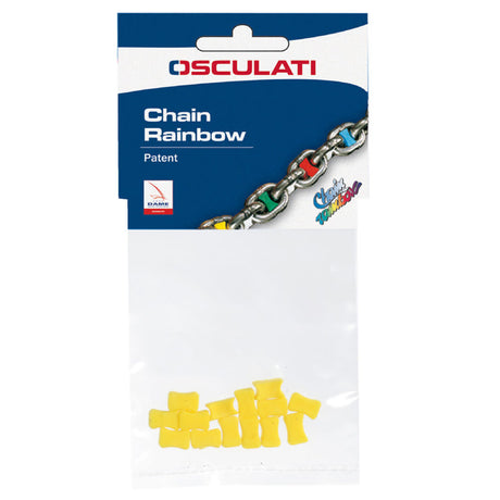 Osculati Chain Markers 10 Pack - Yellow 8mm - PROTEUS MARINE STORE