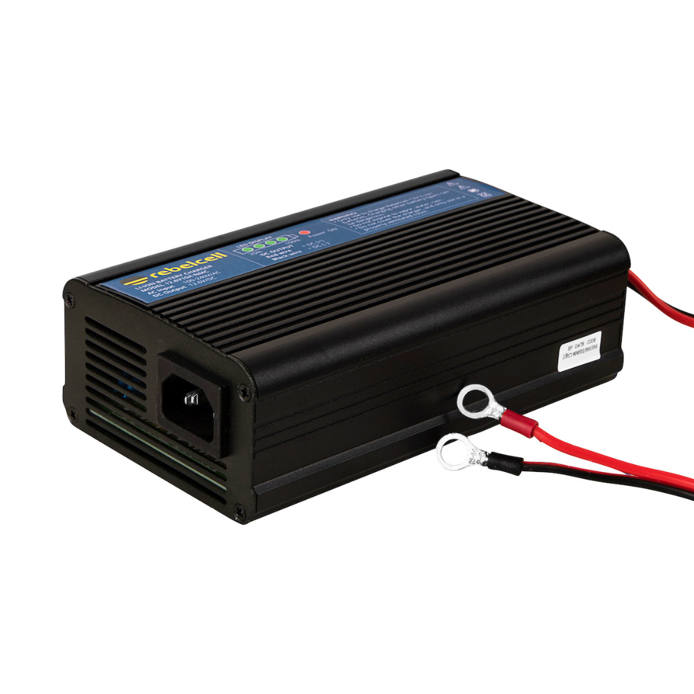 Rebelcell 12.6V10A Lithium Battery Charger - 12V 10A - PROTEUS MARINE STORE
