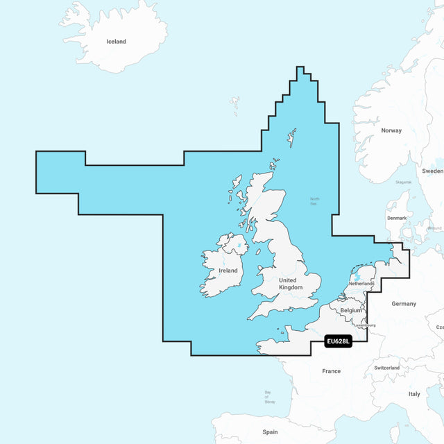 Garmin Navionics+ Chart: EU628L - U.K., Ireland & Holland - PROTEUS MARINE STORE