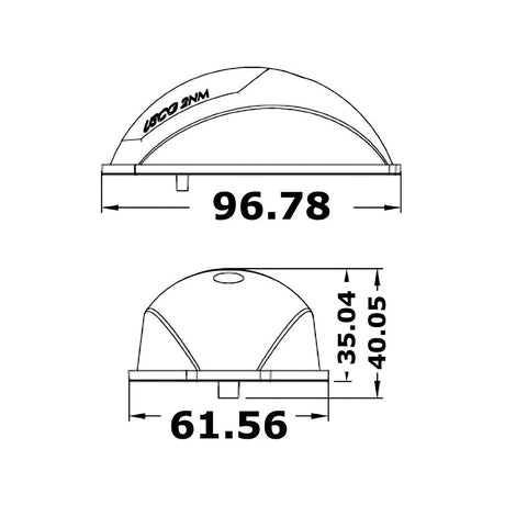 Osculati Evoled Navigation Lights Port & Starboard - Black ABS - PROTEUS MARINE STORE