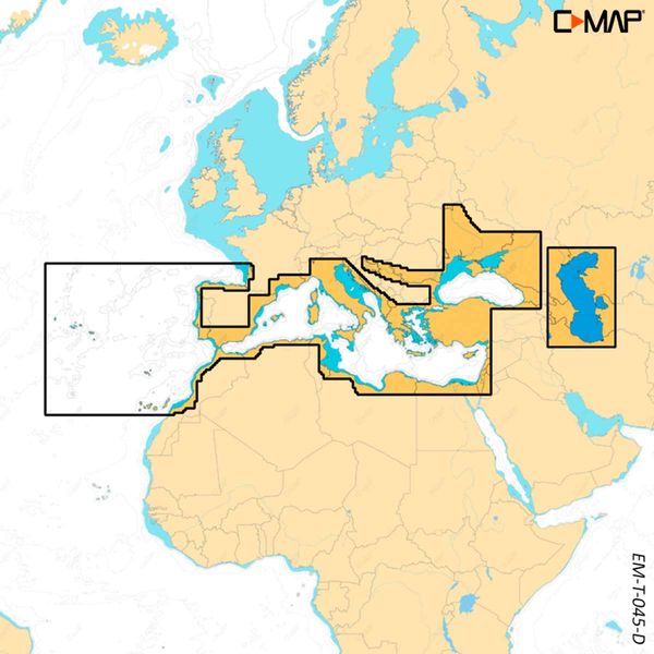 C-Map Discover X M-EM-T-045-D-MS Southern Europe (Large) - PROTEUS MARINE STORE