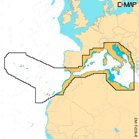 C-Map Reveal X M-EM-T-076-R-MS West Mediterranean (Large) - PROTEUS MARINE STORE