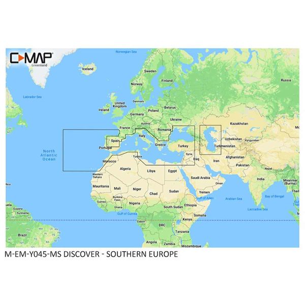 C-Map Discover M-EM-Y045-MS Southern Europe (Large) - PROTEUS MARINE STORE