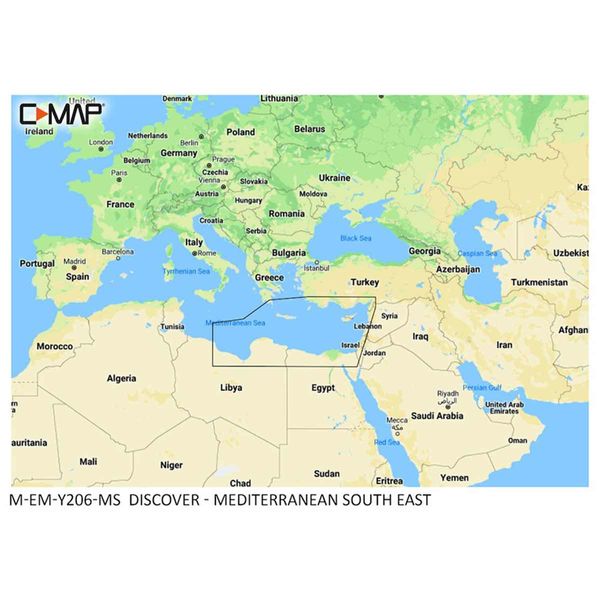 C-Map Discover M-EM-Y206-MS Mediterranean South East (Medium) - PROTEUS MARINE STORE