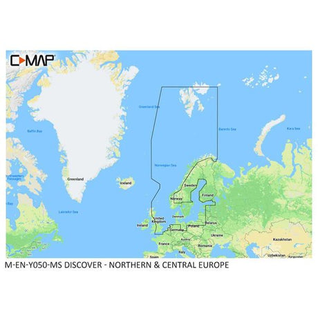 C-Map Discover M-EN-Y50-MS Northern & Central Europe (Large) - PROTEUS MARINE STORE
