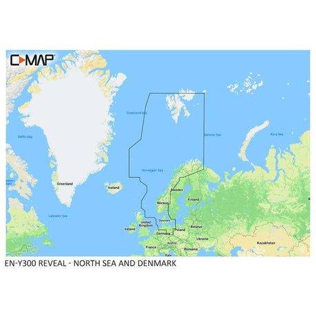 C-Map Reveal M-EN-Y300-MS North Sea & Denmark (Large) - PROTEUS MARINE STORE