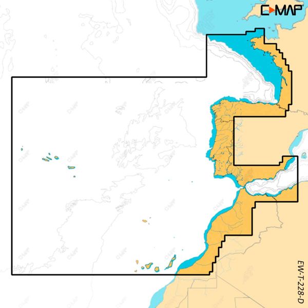 C-Map Discover X M-EW-T-228-D-MS West European Coasts (Large) - PROTEUS MARINE STORE