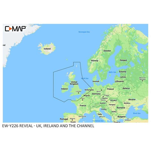 C-Map Reveal M-EW-Y226-MS United Kingdom, Ireland, The Channel (Large) - PROTEUS MARINE STORE