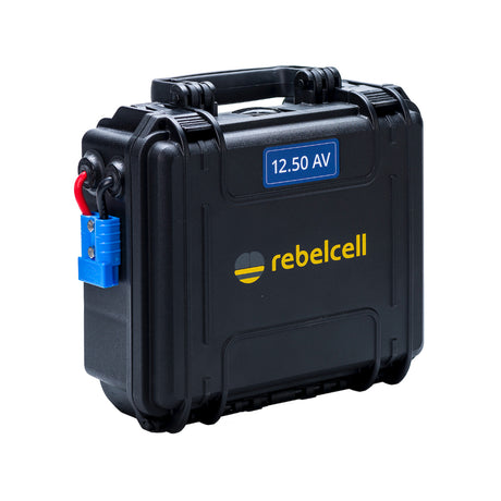Rebelcell Outdoorbox 12.50 AV - 12V 50A 634Wh & 12.6V10A Charger - PROTEUS MARINE STORE