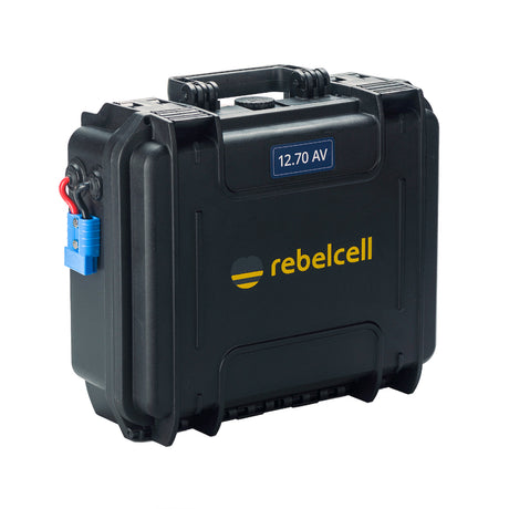 Rebelcell Outdoorbox 12.70 AV - 12V 70A 836Wh & 12.6V10A Charger - PROTEUS MARINE STORE