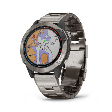 Garmin Quatix 6 Sapphire Titanium Smart Watch - PROTEUS MARINE STORE