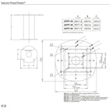 Scanstrut SATPT-60 Aluminium Satcom PowerTower - PROTEUS MARINE STORE