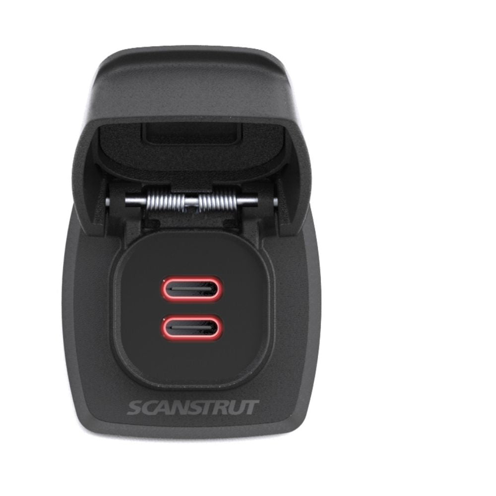 Scanstrut Flip Pro Fast Charge Dual USB-C Socket (Rear Fit) - PROTEUS MARINE STORE