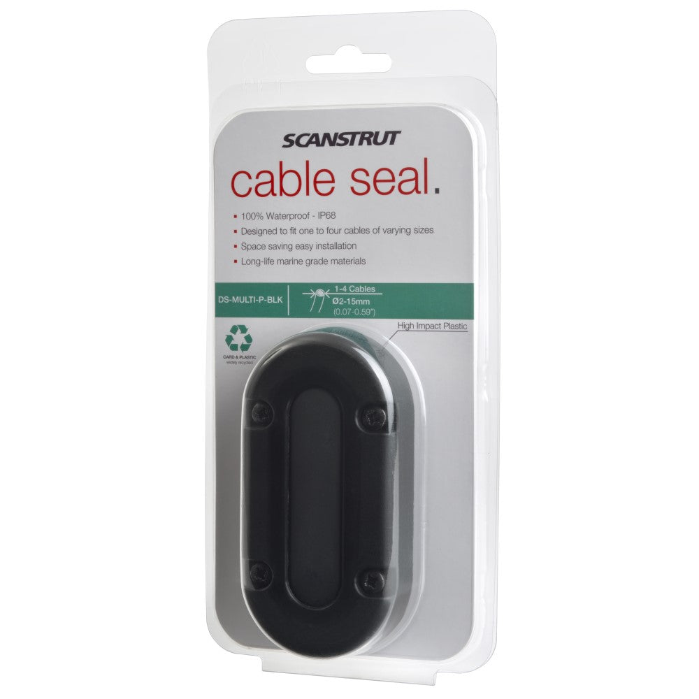 Scanstrut DS-MULTI-P-BLK Black Plastic Multi Cable Seal - PROTEUS MARINE STORE