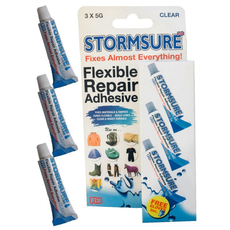 Stormsure Clear Adhesive 3 x 5g - PROTEUS MARINE STORE