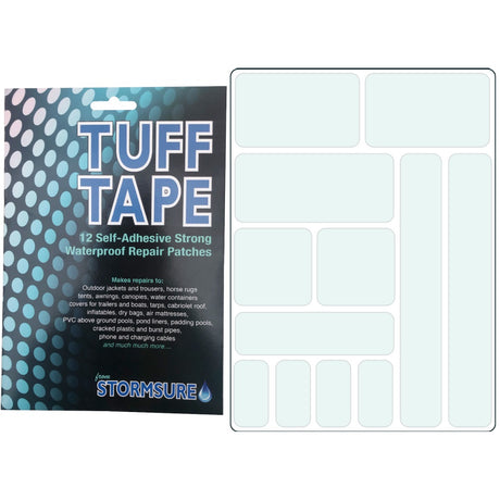 Stormsure Tuff-Tape Kit - 12 Patches - PROTEUS MARINE STORE