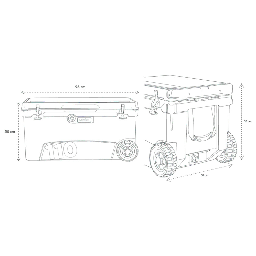 Utoka 110 Tow Cool Box - White - PROTEUS MARINE STORE