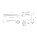 Utoka 70 Tow Cool Box - Cool Grey - PROTEUS MARINE STORE