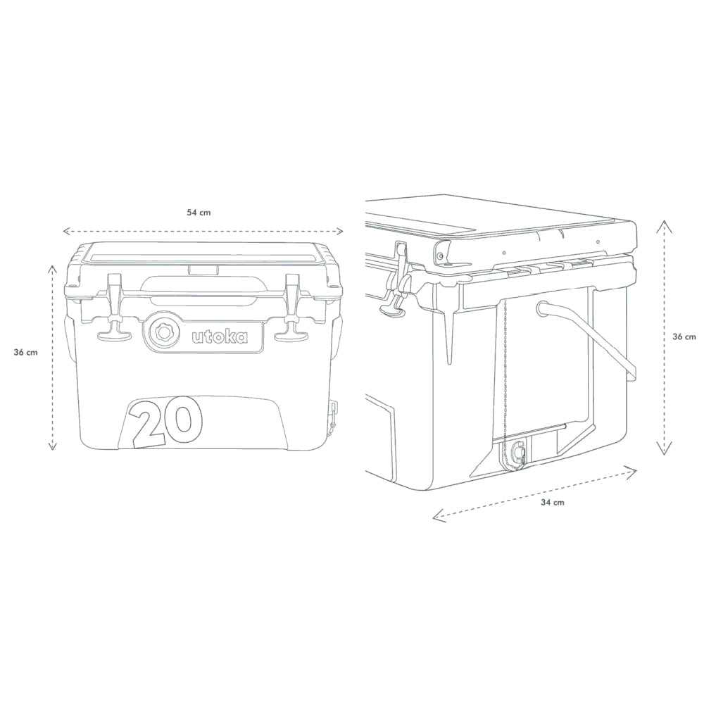 Utoka 20 Cool Box - Camo - PROTEUS MARINE STORE